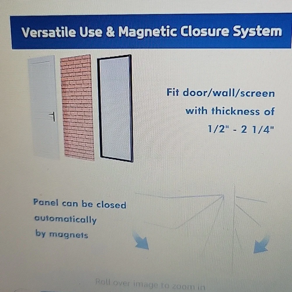 PETOUCH Plastic Pet Door Medium 8.5